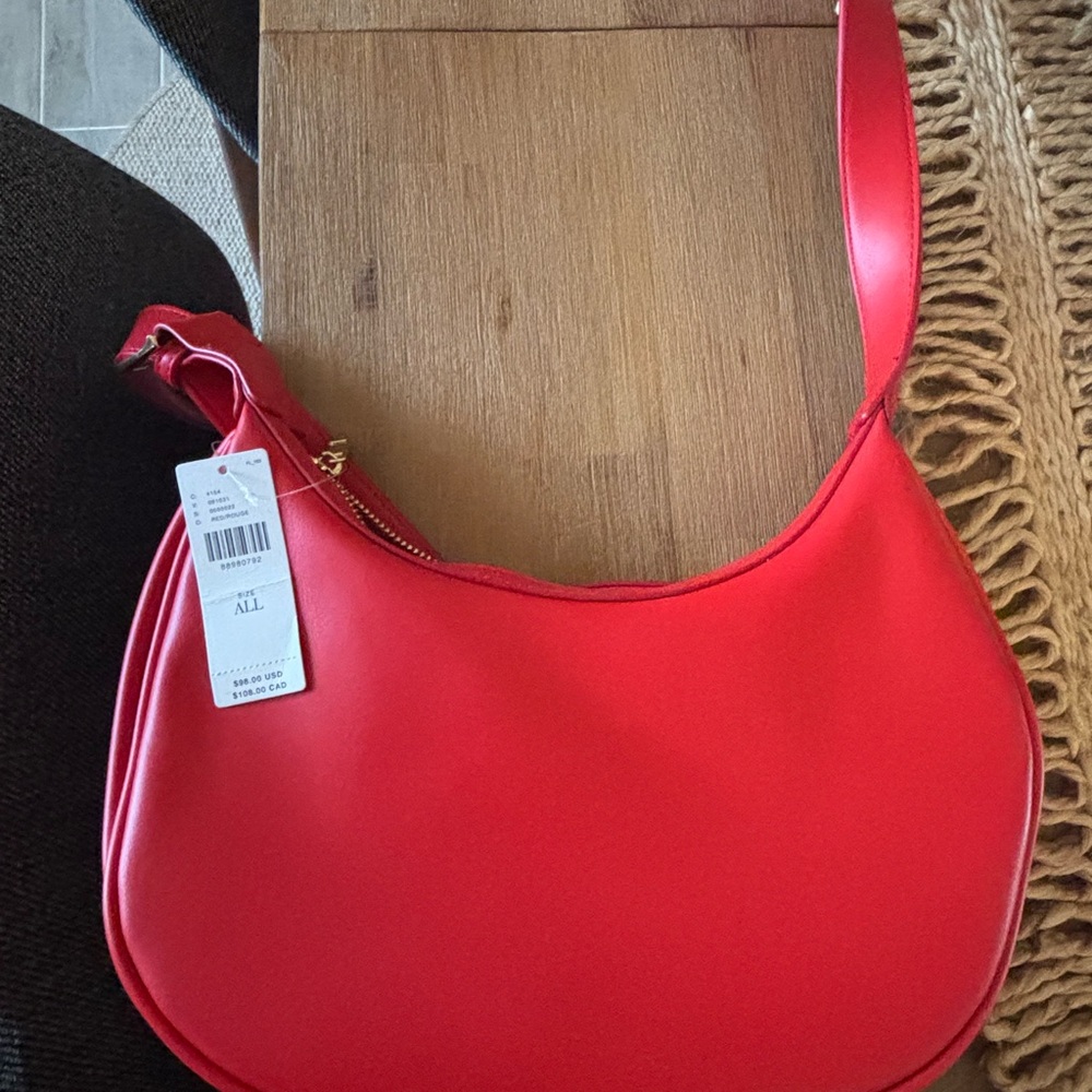 Anthropologie Red Shoulder Bag